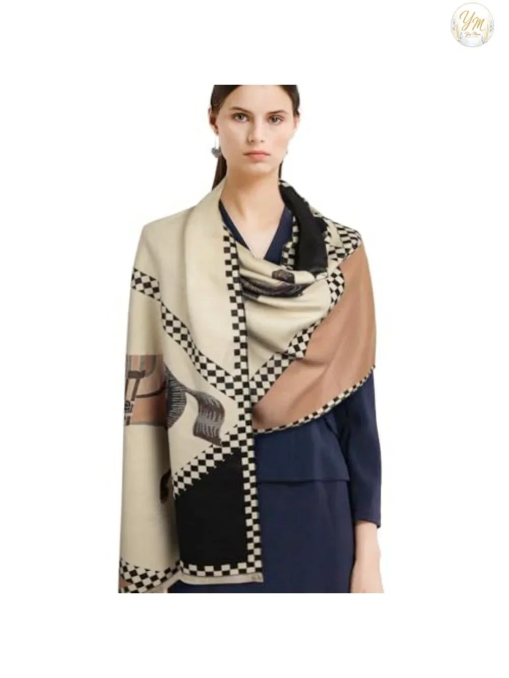 Silky Pashmina Shawl Wrap Evening Dress Blanket Poncho Cape Cashmere